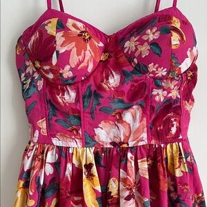 Floral Pink and Yellow Sundress